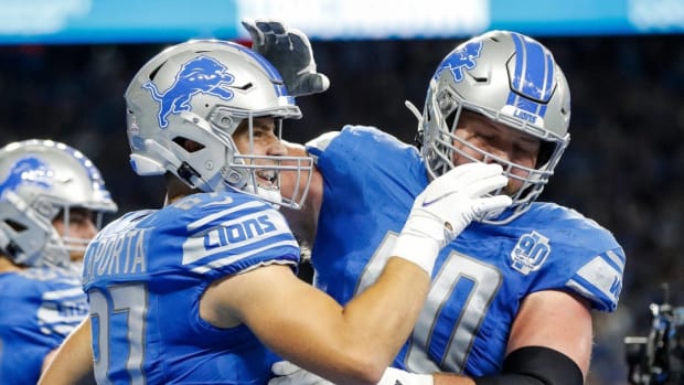 Detroit Lions tight end Sam LaPorta